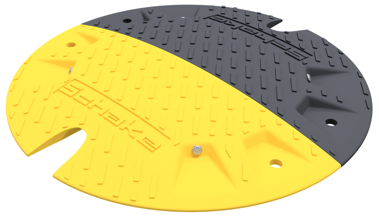 Schake 3392-31E Bodenschwelle  Typ NOX     Endstück - ohne Adapter gelb Höhe: 30 mm