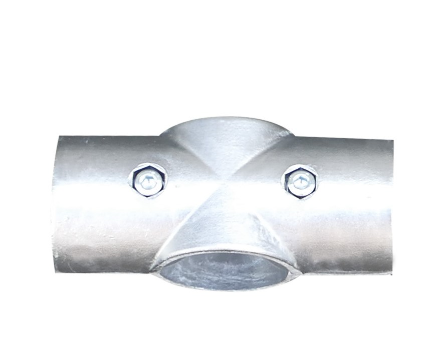 Schake 419_09 Barrieren Stahlrohre und Verbindungsstücke Aluminium-Kreuzstück 

2 Halbschalen mit 2 Schrauben und Muttern