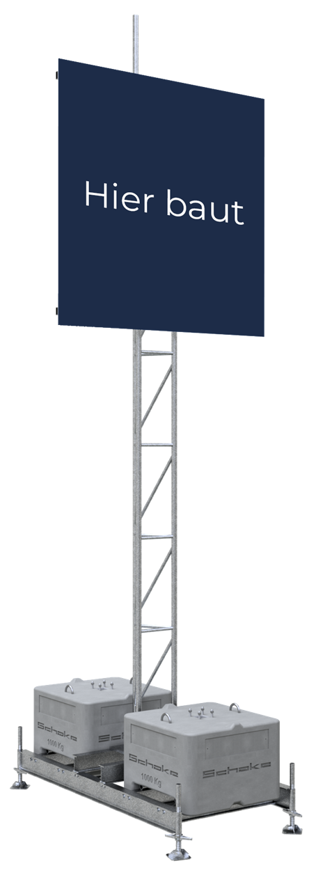Schake 353320-SET Werbemast 2,00 x 2,00 m ohne Strahler