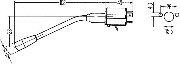 HELLA 6BA 001 539-001 Blinkerschalter