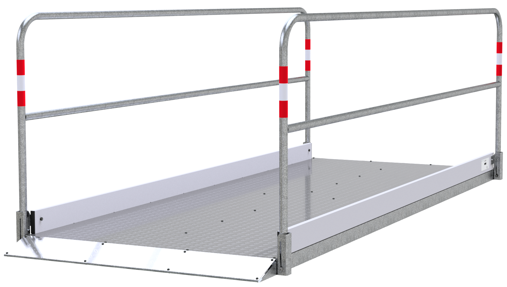 Schake 2027312 Grabenbrücke aus Stahl / Aluminium    Breite: 1,20 m, Länge: 3,30 m
