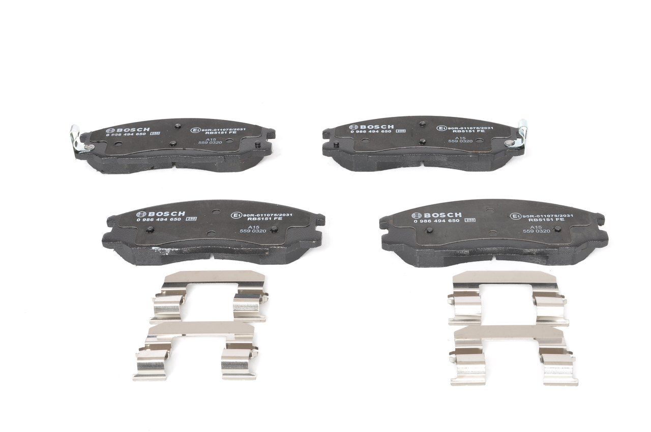 Bosch 0986494650 Bremsbelagsatz, Scheibenbremse