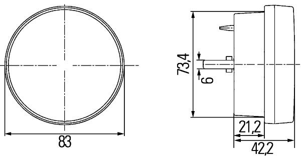 HELLA 2BE 980 690-001 Tagfahrleuchte