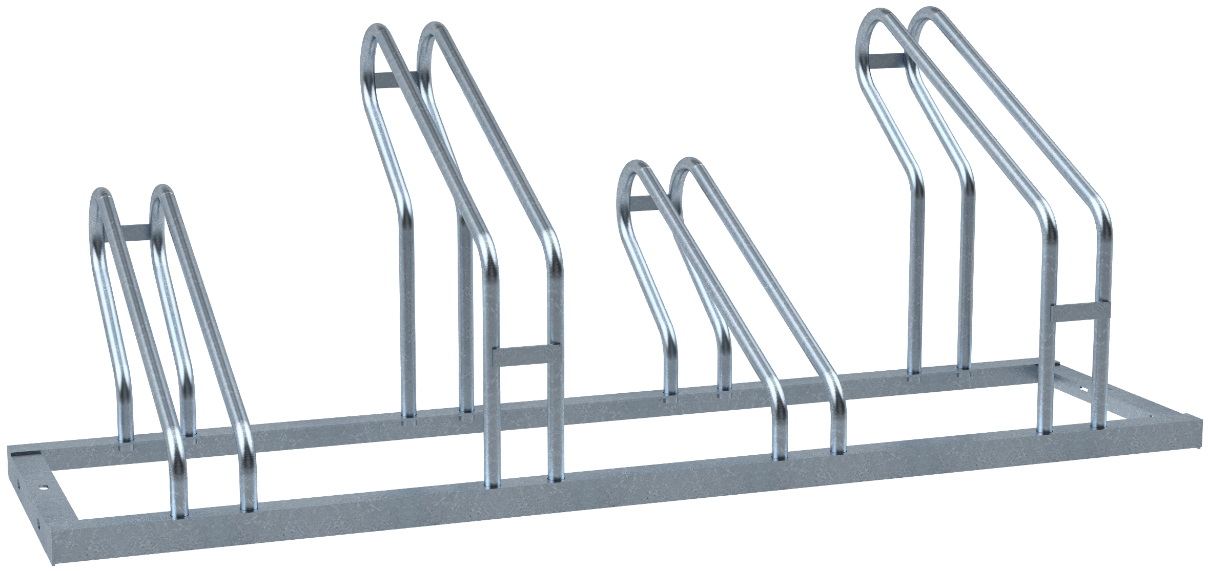 Schake 420_40 Fahrradständer Radeinstellung einseitig 90° 4 Einstellplätze

Länge: 1400 mm
