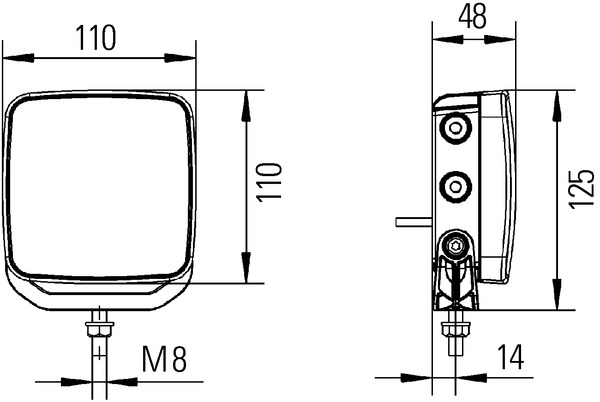 HELLA 2ZR 012 456-037 Rückfahrleuchte, 12V, LED