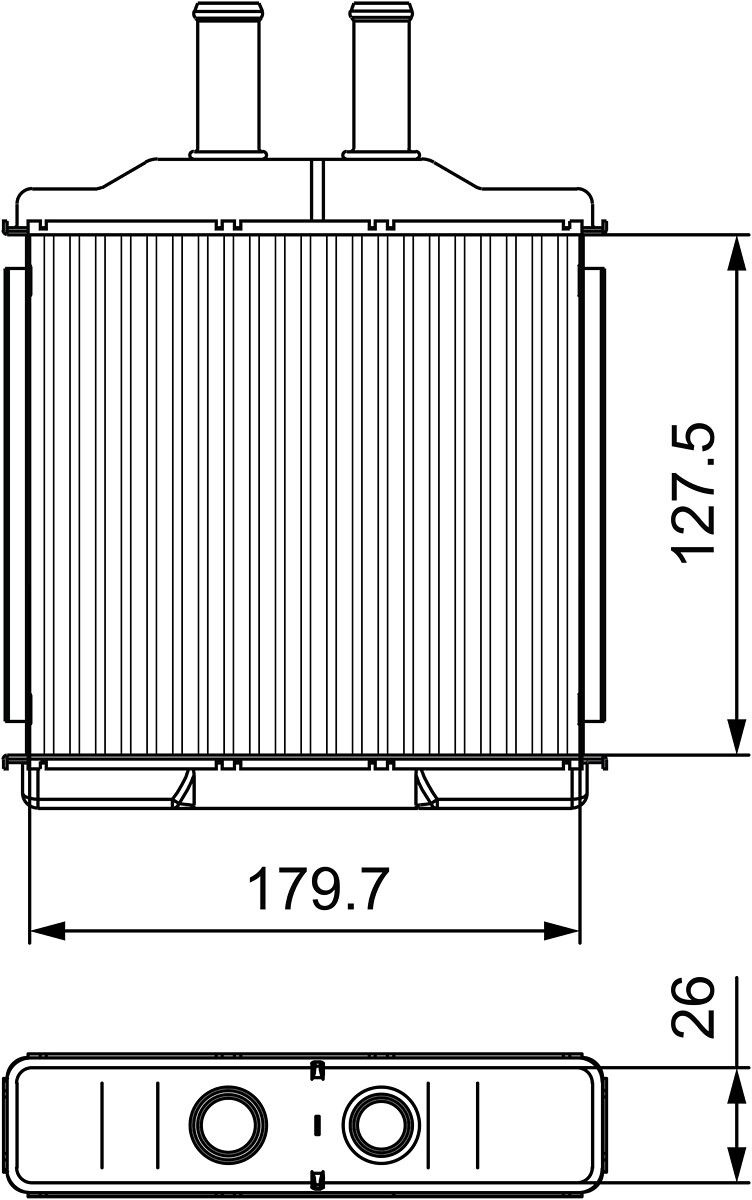 Valeo 811541 Wärmetauscher, Innenraumheizung