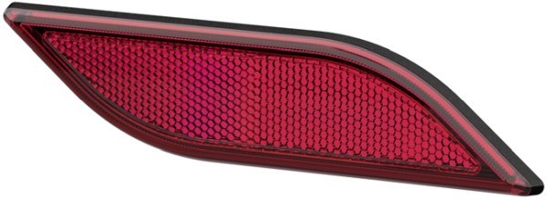 K0450 HELLA 8RA 013 347-061 Rückstrahler - Shapeline Style - Lichtscheibenfarbe: rot - geklebt - für waage