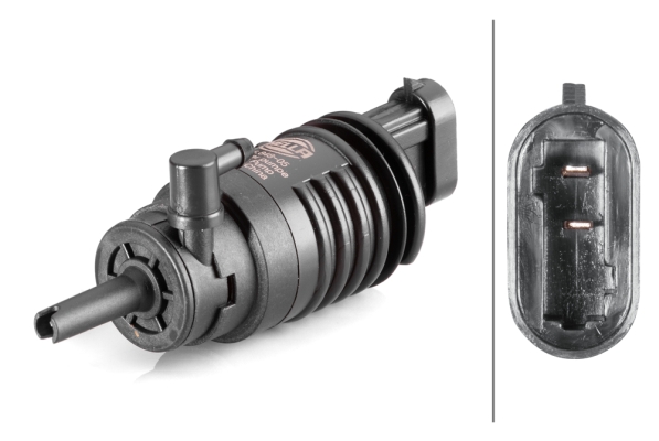 HELLA 8TW 006 848-051 Waschwasserpumpe, Scheibenreinigung - 12V - elektrisch - Monopumpe