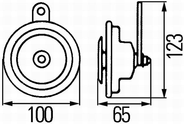 HELLA 3AL 922 300-207 Horn