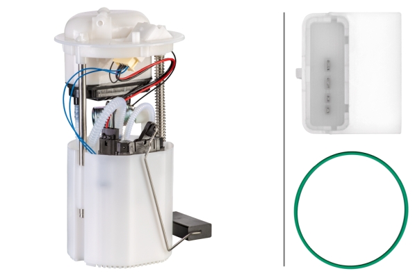 HELLA 8TF 358 106-011 Kraftstoff-Fördereinheit - elektrisch - 4-polig - mit Dichtung/mit Tankgeber