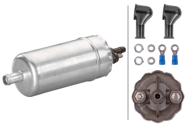HELLA 8TF 358 106-511 Kraftstoffpumpe - elektrisch - 2-polig - mit Quetschverbinder