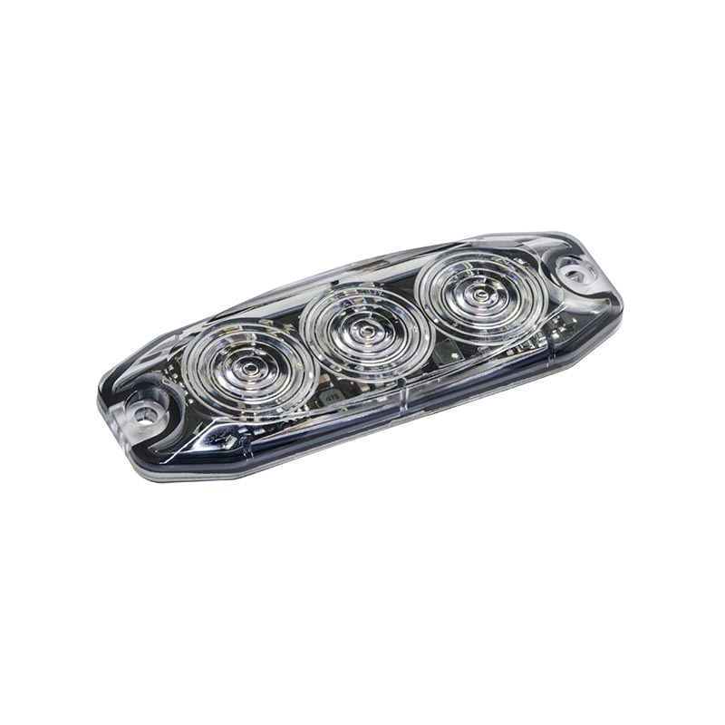 LED Blitzmodul, 3 LED Module, LED-Farbe Blau, ECE R10