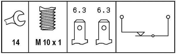 HELLA 6DD 008 622-691 Bremslichtschalter