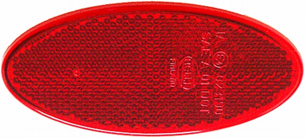 HELLA 8RA 343 160-007 Rückstrahler - Lichtscheibenfarbe: rot - oval - Menge: 150
