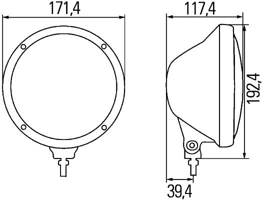 HELLA 1F3 010 119-001 Fernscheinwerfer