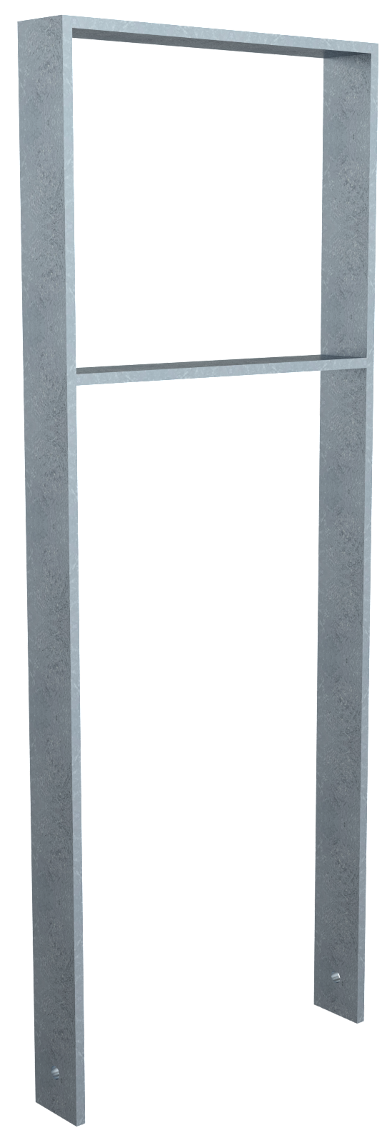 Schake 453_045 Anlehnbügel aus Flachstahl 80 x 12 mm mit Querholm Gesamtbreite: 450 mm feuerverzinkt