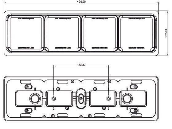 LED Kombinationsleuchte 12/24V