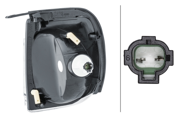 HELLA 2BA 964 255-041 Blinkleuchte - Glühlampe - rechts - für u.a. Nissan Terrano II (R20)