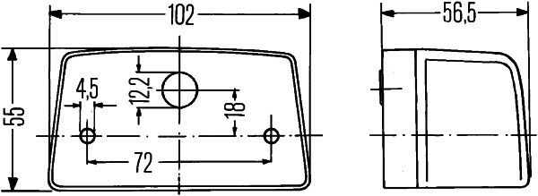 M665 Hella 2KA998523-407 Kennzeichenleuchte