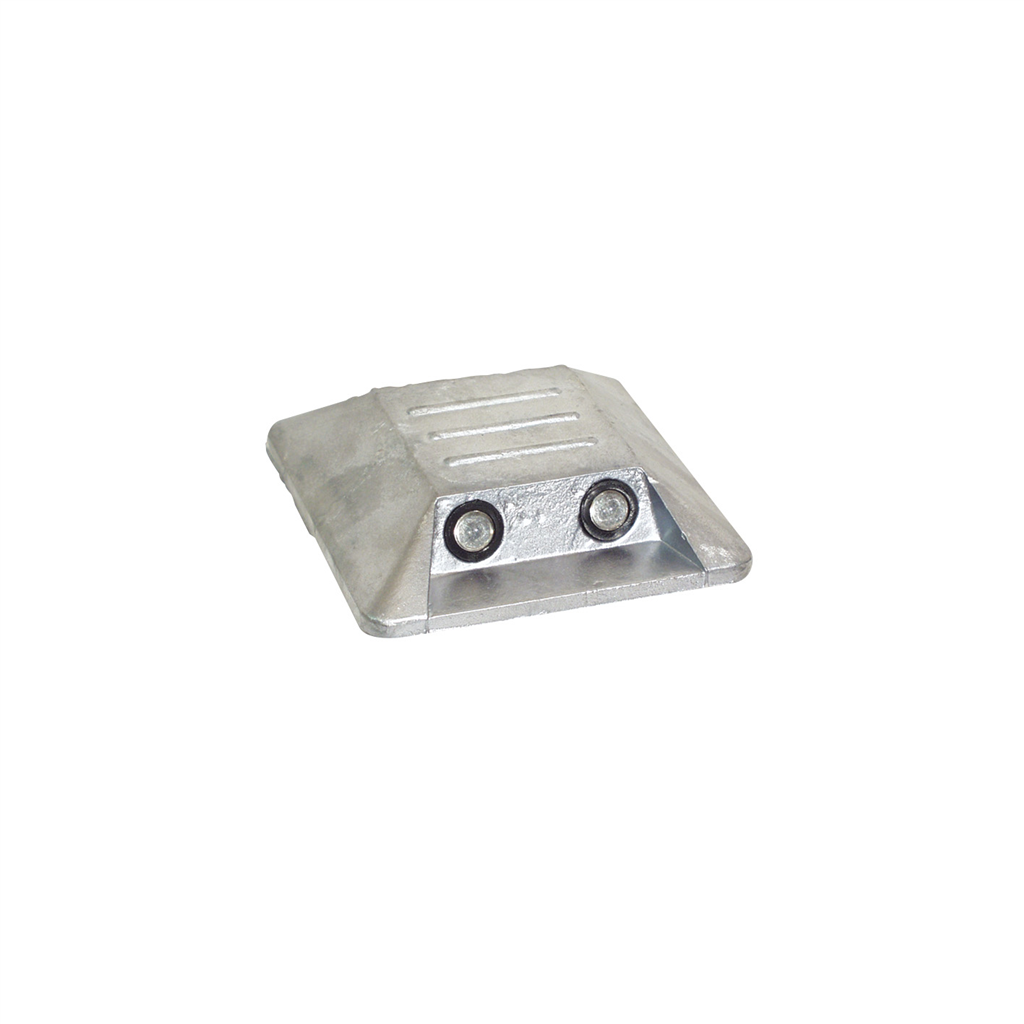 Schake 39122 Alumarkierungsnagel 100 x 100 mm zum Aufkleben mit zwei Reflexlinsen einseitig