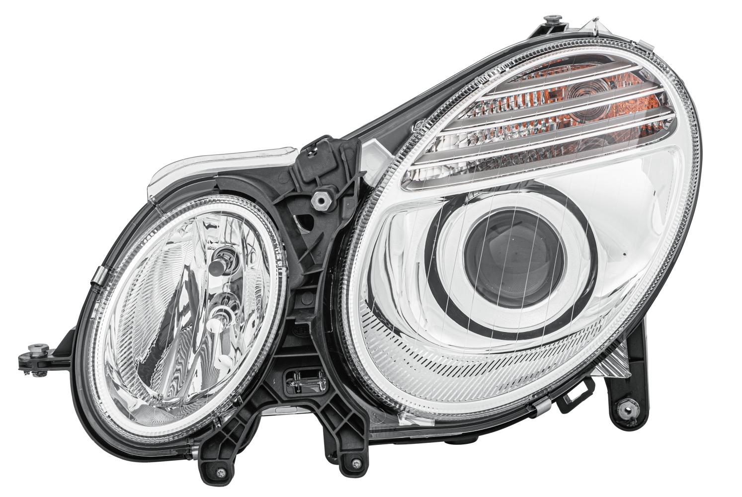 10073172a_AM0 HELLA 1EL 009 260-551 Bi-Xenon/Halogen-Hauptscheinwerfer - links - für u.a. MB E-Class (W211)