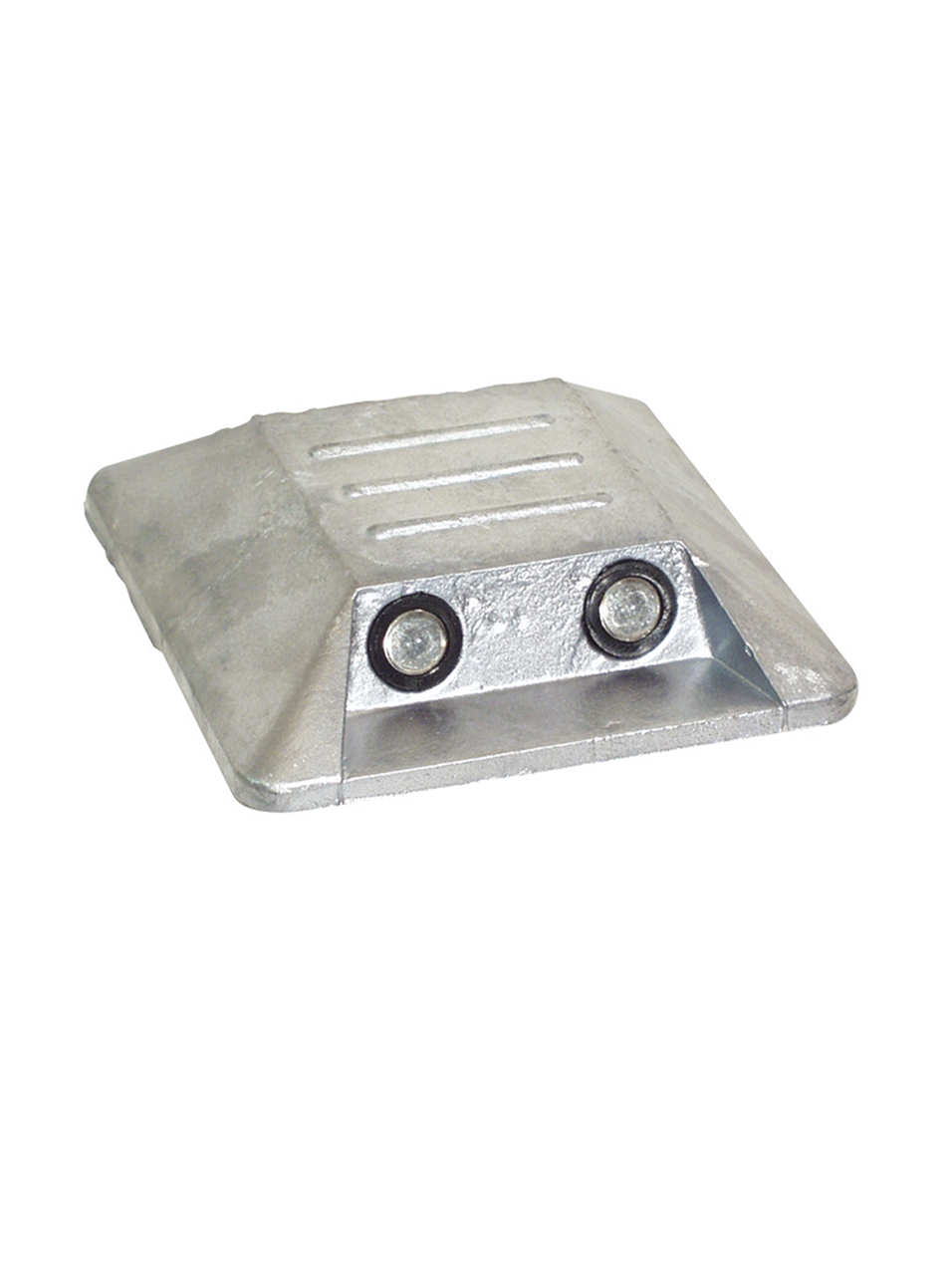 Schake 39123 Alumarkierungsnagel 100 x 100 mm zum Aufkleben mit zwei Reflexlinsen beidseitig