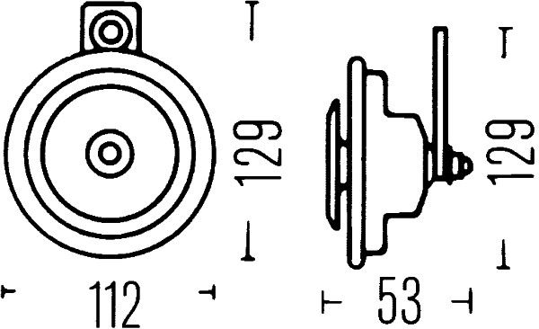 HELLA 3BA 002 768-431 Horn