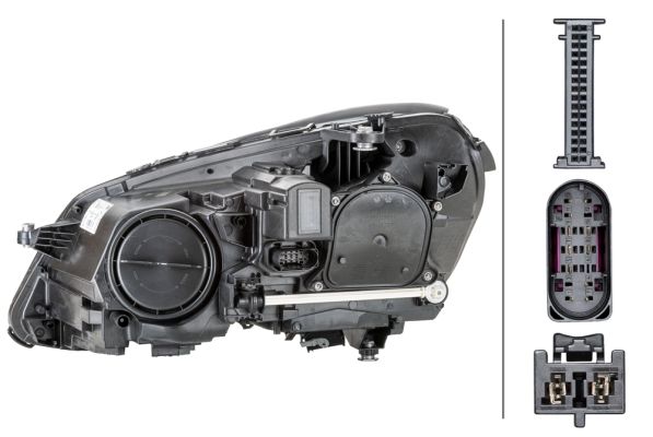 HELLA 1EX 011 066-621 Halogen/LED-Hauptscheinwerfer - rechts - für u.a. MB E-Class (W212)
