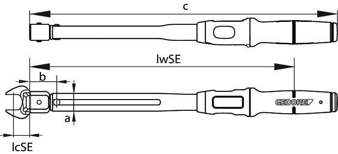 Gedore TF-SE50 Drehmomentschlüssel