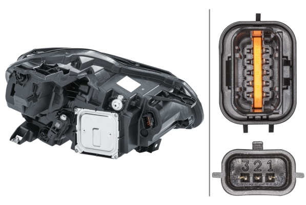 1EX_013_930-811a HELLA 1EX 013 930-811 LED-Hauptscheinwerfer - links - für u.a. Renault Captur I (J5_, H5_)