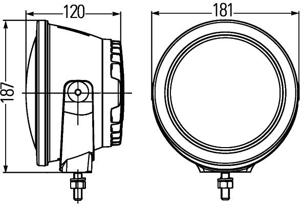 HELLA 1F3 011 815-001 Fernscheinwerfer