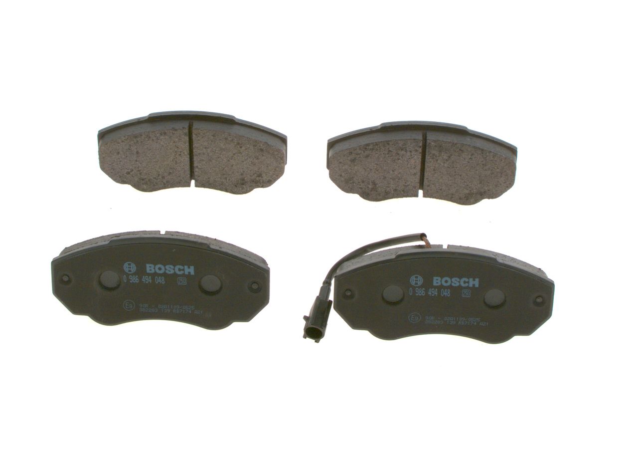Bosch 0986494048 Bremsbelagsatz, Scheibenbremse