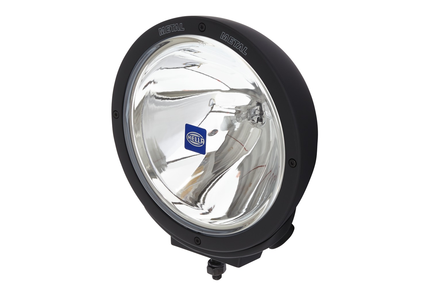 HELLA 1F8 007 560-121 Halogen-Fernscheinwerfer - Rallye 4000 Metal - 12V - Anbau - Menge: 1