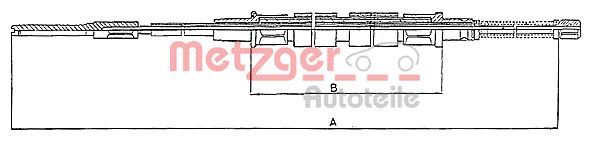 Metzger 10.743 Seilzug, Feststellbremse