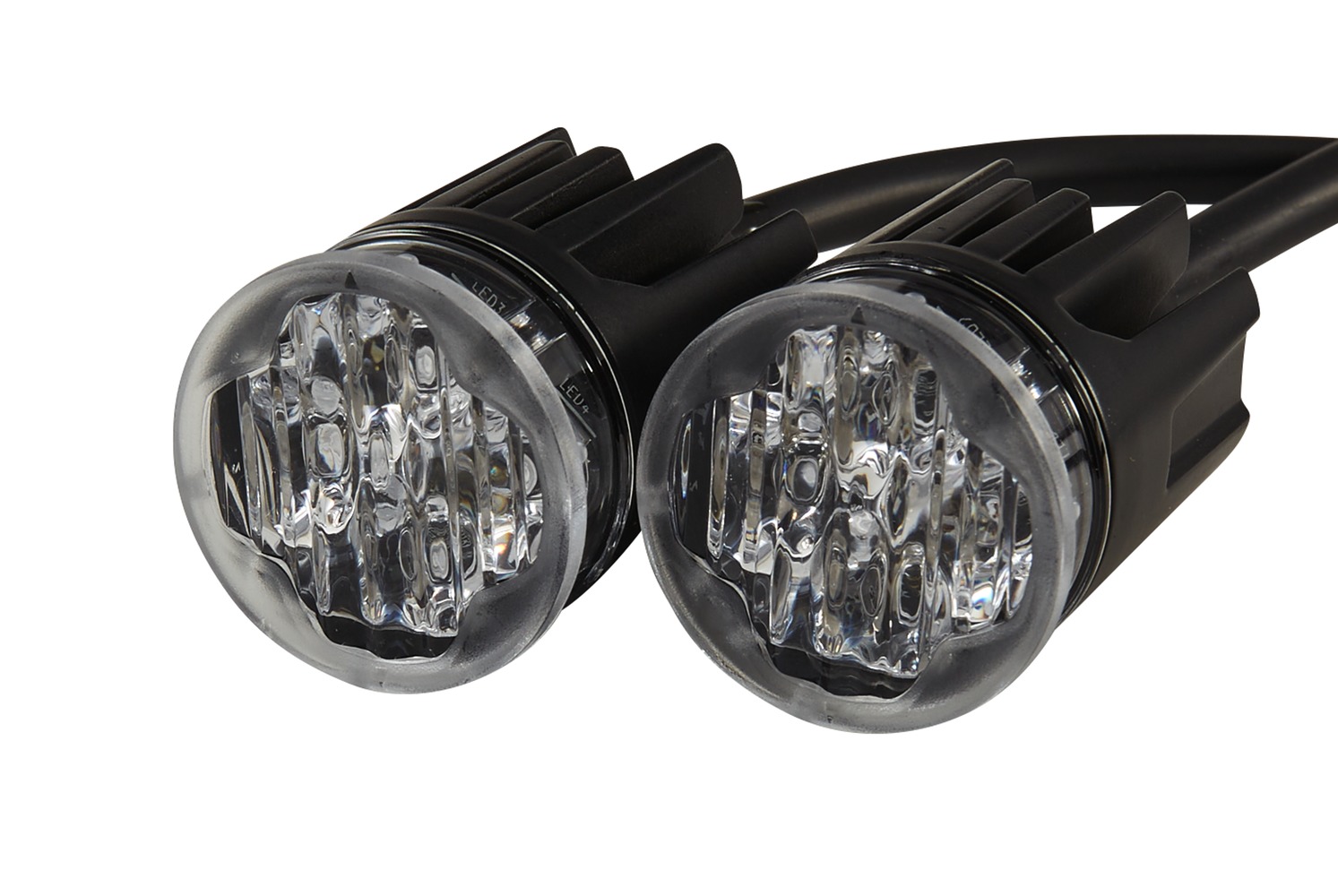 HELLA 2XD 014 564-021 Blitz-Kennleuchte - BST-Round - 12/24V - rot/blau - Einbau - glasklar - Anbau