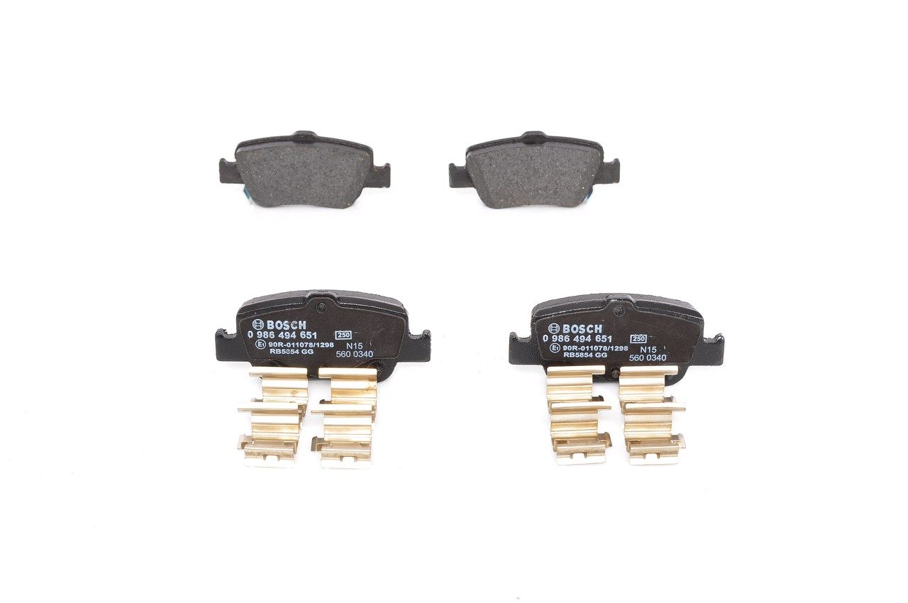 Bosch 0986494651 Bremsbelagsatz, Scheibenbremse