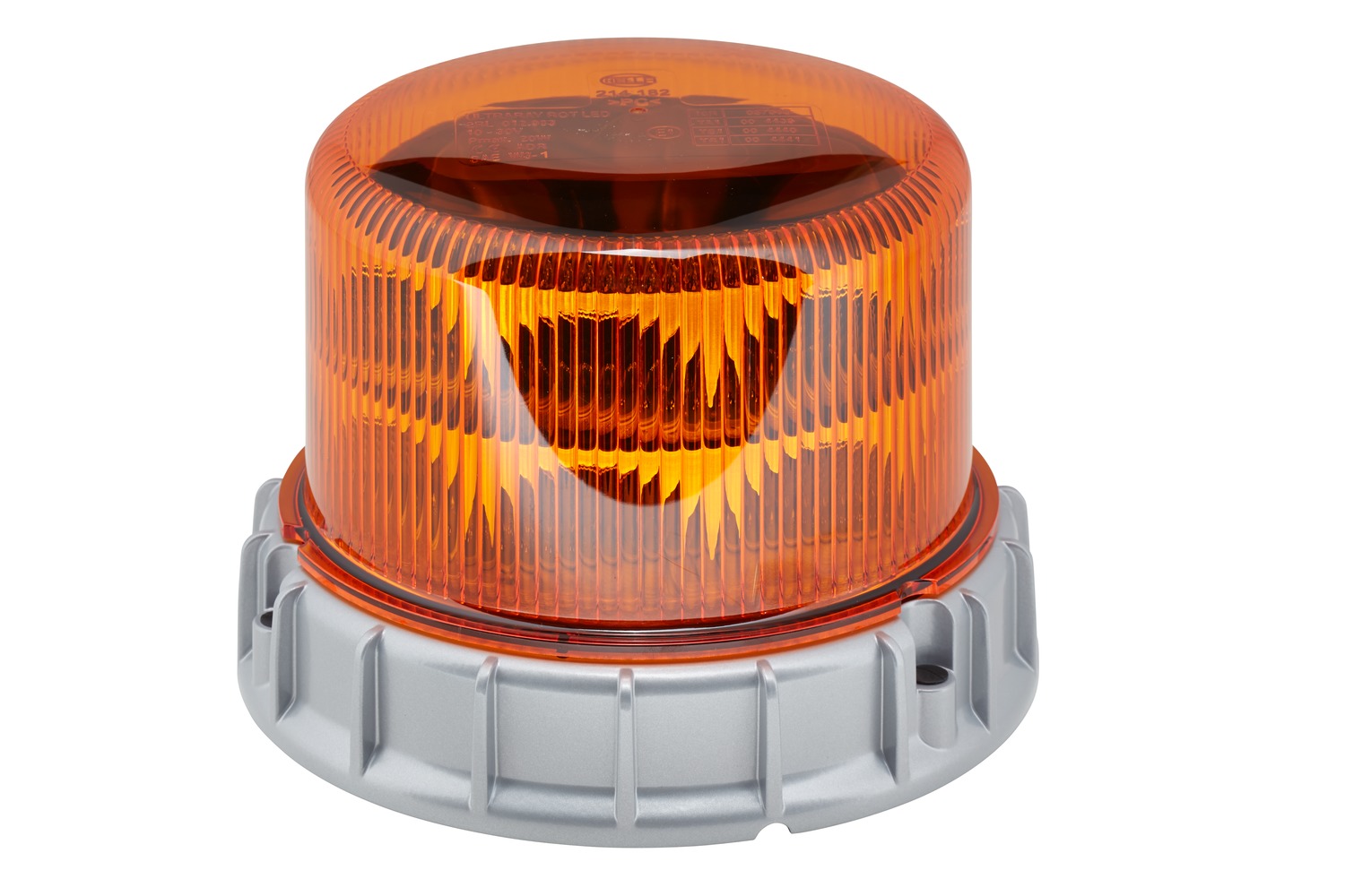 HELLA 2RL 012 983-301 LED-Rundumkennleuchte - K-LED 1.2 - 12/24V - gelb - Anbau/geschraubt - gelb -