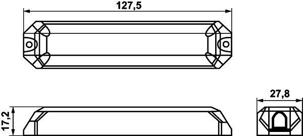 N364 HELLA 2XD 012 160-847 Blitz-Kennleuchte - BST - 12/24V - blau - Set