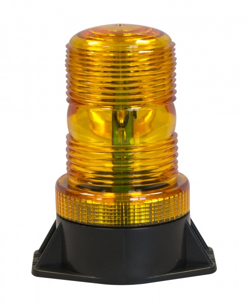 LED Kennleuchte, Festmontage, Gelb, Vierfachblitz, 10 - 110 Volt, ECE R10