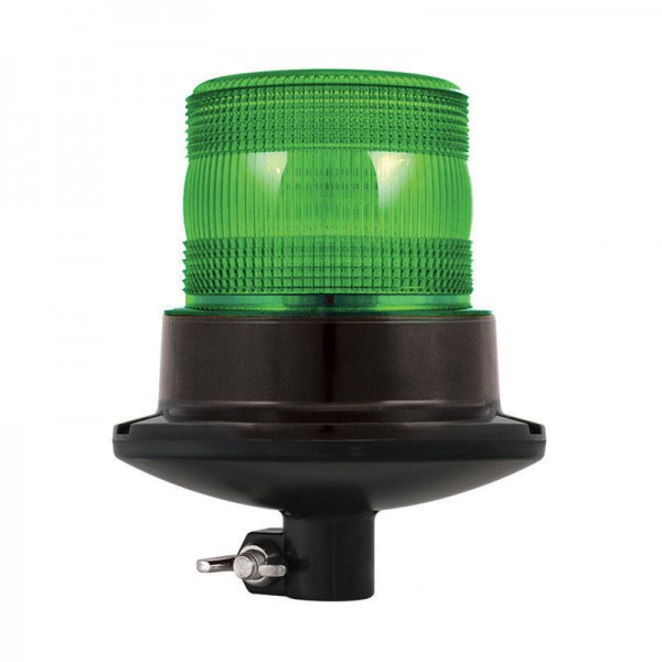 LED Kennleuchte, DIN Aufsteckmontage, Grün, Doppel- u. Vierfachblitz, geprüft nach ECE R10