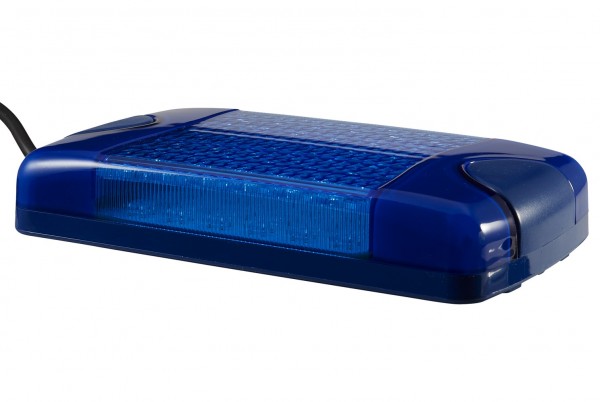 HELLA 2XD 965 429-001 LED-Blitz-Kennleuchte - Multi F Duraled - 12/24V - Anbau - blau - blau - Kabel