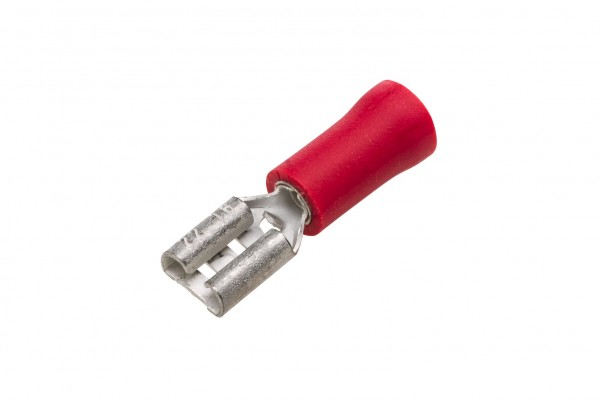 HELLA 8KW 705 392-812 Leitungsverbinder - rot - von: 0.5mm² - bis: 1.0mm² - Flachsteckhülse - 4,8 x