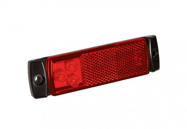 LED Schlussleuchte mit Reflektor, Rot, Serie 129