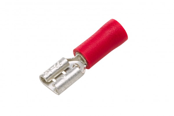 HELLA 8KW 705 392-003 Leitungsverbinder - rot - von: 0.5mm² - bis: 1.0mm² - Flachsteckhülse - 4,8 x