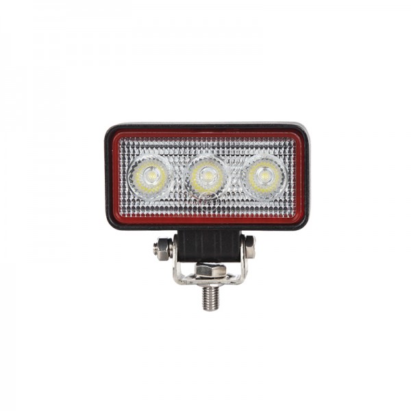 LED Arbeitsscheinwerfer, Serie Redline, Rechteckig, 9 Watt, 12/24 Volt, Flutlicht