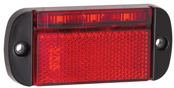 LED Schlussleuchte, Rückleuchte mit Reflektor, Rot, Serie 44, baetz Truck & Trailer Stecksystem
