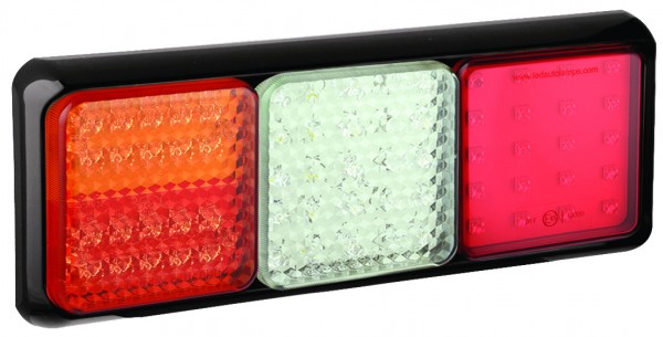 LED Rückleuchte, Links, Brems/Rücklicht, Blinker, Rückfahr- u. Nebelschlussleuchte, Serie 100