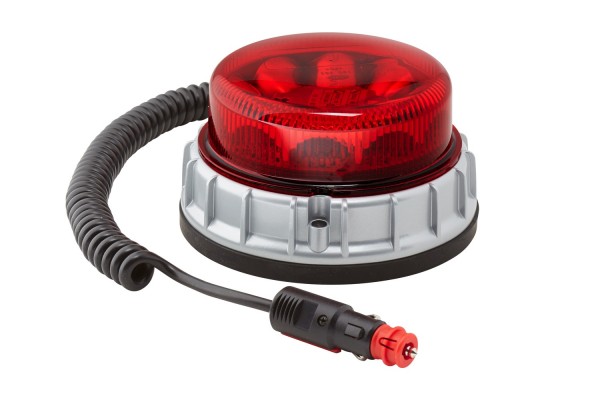 HELLA 2XD 011 557-321 LED-Blitz-Kennleuchte - K-LED 2.0 - 12/24V - rot - Magnetbefestigung - rot