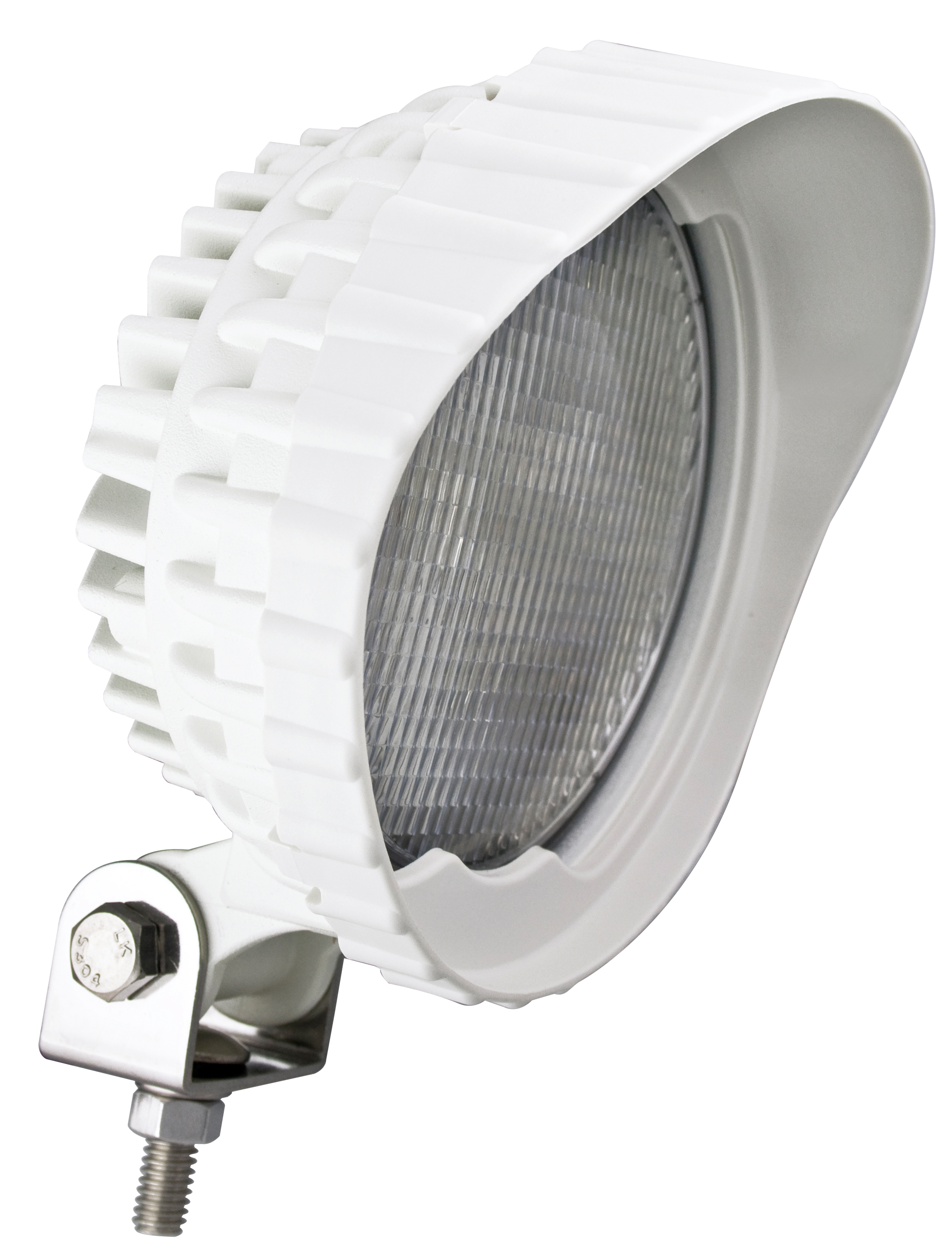 LED Arbeitsscheinwerfer, rund, Serie 7450, Gehäuse weiß, 12 Volt