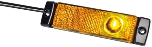 HELLA 2PS 008 645-897 Seitenmarkierungsleuchte - LED - 24V - Anbau - LED-Lichtfarbe: gelb - Kabel: 5